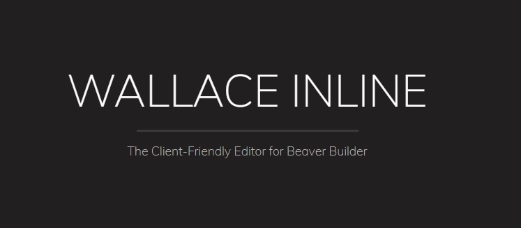 Wallace Inline - Front-end content editor for Beaver Builder v2.2.13
