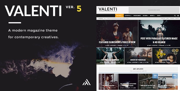 Valenti - WordPress HD Review Magazine News Theme v5.6.2