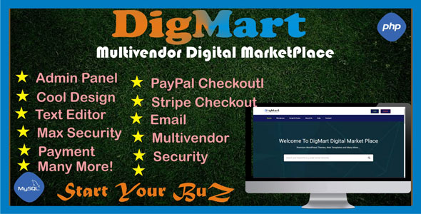 DigMart - Multivendor Digital MarketPlace PHP 2.7.0